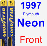 Front Wiper Blade Pack for 1997 Plymouth Neon - Premium