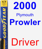 Driver Wiper Blade for 2000 Plymouth Prowler - Premium