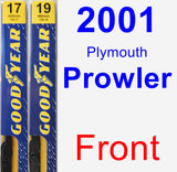 Front Wiper Blade Pack for 2001 Plymouth Prowler - Premium