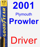 Driver Wiper Blade for 2001 Plymouth Prowler - Premium