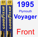 Front Wiper Blade Pack for 1995 Plymouth Voyager - Premium