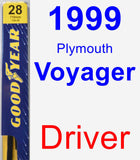 Driver Wiper Blade for 1999 Plymouth Voyager - Premium