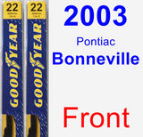 Front Wiper Blade Pack for 2003 Pontiac Bonneville - Premium