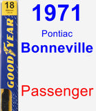 Passenger Wiper Blade for 1971 Pontiac Bonneville - Premium