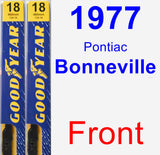 Front Wiper Blade Pack for 1977 Pontiac Bonneville - Premium