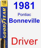 Driver Wiper Blade for 1981 Pontiac Bonneville - Premium