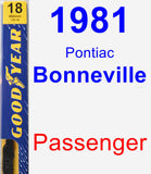 Passenger Wiper Blade for 1981 Pontiac Bonneville - Premium