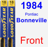 Front Wiper Blade Pack for 1984 Pontiac Bonneville - Premium