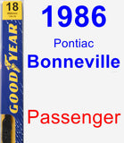 Passenger Wiper Blade for 1986 Pontiac Bonneville - Premium