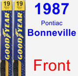 Front Wiper Blade Pack for 1987 Pontiac Bonneville - Premium