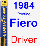 Driver Wiper Blade for 1984 Pontiac Fiero - Premium