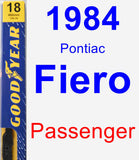 Passenger Wiper Blade for 1984 Pontiac Fiero - Premium