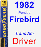 Driver Wiper Blade for 1982 Pontiac Firebird - Premium