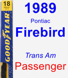 Passenger Wiper Blade for 1989 Pontiac Firebird - Premium