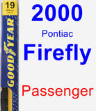 Passenger Wiper Blade for 2000 Pontiac Firefly - Premium