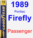 Passenger Wiper Blade for 1989 Pontiac Firefly - Premium