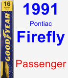 Passenger Wiper Blade for 1991 Pontiac Firefly - Premium