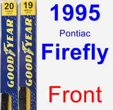 Front Wiper Blade Pack for 1995 Pontiac Firefly - Premium