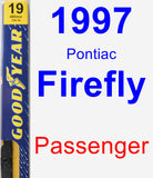 Passenger Wiper Blade for 1997 Pontiac Firefly - Premium