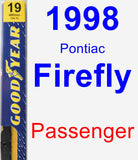 Passenger Wiper Blade for 1998 Pontiac Firefly - Premium