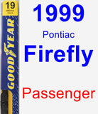 Passenger Wiper Blade for 1999 Pontiac Firefly - Premium