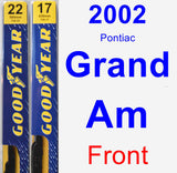 Front Wiper Blade Pack for 2002 Pontiac Grand Am - Premium