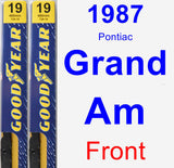 Front Wiper Blade Pack for 1987 Pontiac Grand Am - Premium