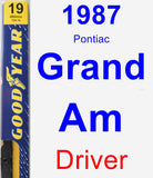 Driver Wiper Blade for 1987 Pontiac Grand Am - Premium