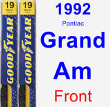 Front Wiper Blade Pack for 1992 Pontiac Grand Am - Premium