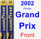 Front Wiper Blade Pack for 2002 Pontiac Grand Prix - Premium