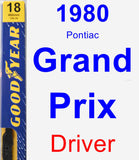 Driver Wiper Blade for 1980 Pontiac Grand Prix - Premium