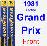 Front Wiper Blade Pack for 1981 Pontiac Grand Prix - Premium