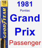 Passenger Wiper Blade for 1981 Pontiac Grand Prix - Premium