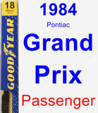 Passenger Wiper Blade for 1984 Pontiac Grand Prix - Premium