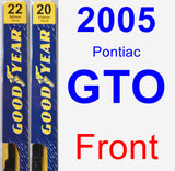 Front Wiper Blade Pack for 2005 Pontiac GTO - Premium