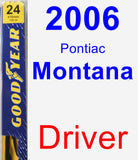 Driver Wiper Blade for 2006 Pontiac Montana - Premium