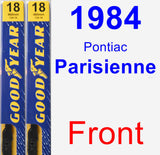 Front Wiper Blade Pack for 1984 Pontiac Parisienne - Premium