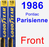 Front Wiper Blade Pack for 1986 Pontiac Parisienne - Premium