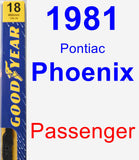 Passenger Wiper Blade for 1981 Pontiac Phoenix - Premium