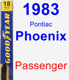 Passenger Wiper Blade for 1983 Pontiac Phoenix - Premium