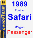 Passenger Wiper Blade for 1989 Pontiac Safari - Premium