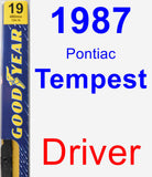 Driver Wiper Blade for 1987 Pontiac Tempest - Premium