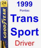 Driver Wiper Blade for 1999 Pontiac Trans Sport - Premium