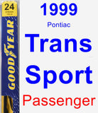 Passenger Wiper Blade for 1999 Pontiac Trans Sport - Premium
