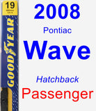 Passenger Wiper Blade for 2008 Pontiac Wave - Premium