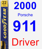 Driver Wiper Blade for 2000 Porsche 911 - Premium