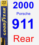 Rear Wiper Blade for 2000 Porsche 911 - Premium