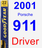 Driver Wiper Blade for 2001 Porsche 911 - Premium