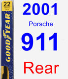 Rear Wiper Blade for 2001 Porsche 911 - Premium