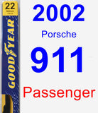 Passenger Wiper Blade for 2002 Porsche 911 - Premium